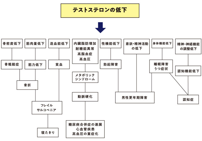 LOH症候群の病態の全体像および関連する疾患